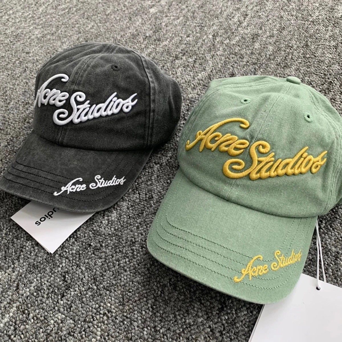 美品 Acne Studios アクネストゥディオズ ロゴキャップ ベースボール 