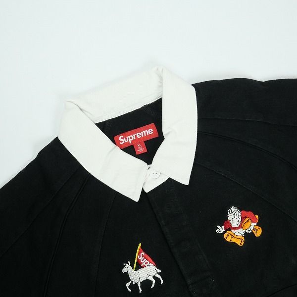 Size【XL】 SUPREME シュプリーム 24SS S/S Rugby Black ラガー