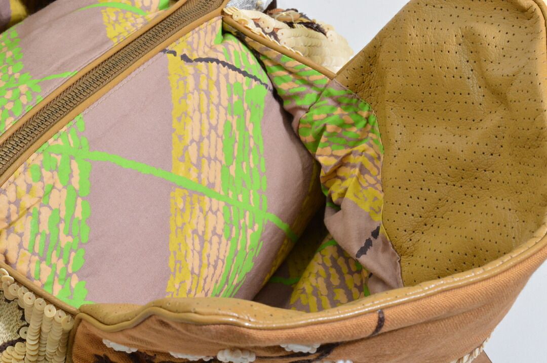 ジャマンピュエッシュ JAMIN PUECH ハンド / トートバッグ ビーズ 花