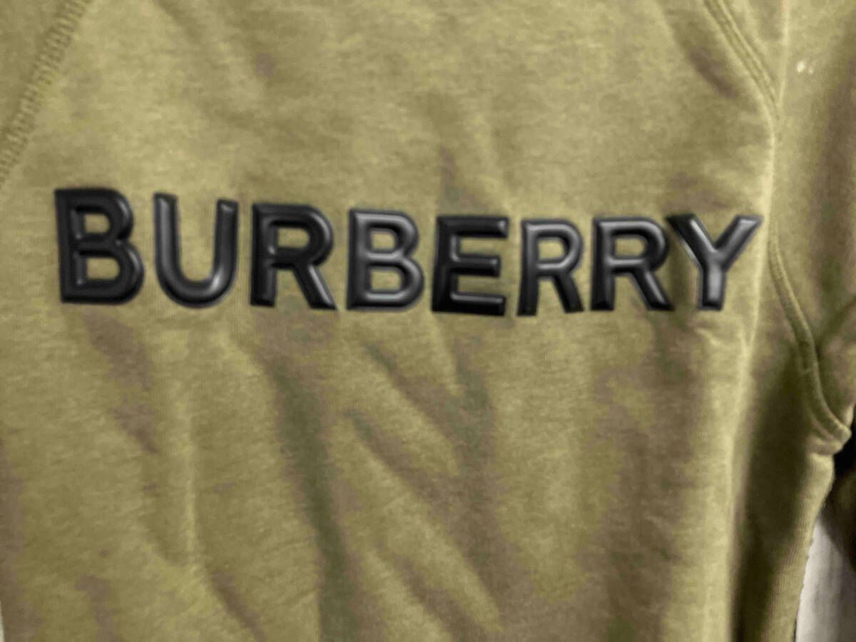 BURBERRY|バーバリー|スウェット|長袖Tシャツ|カーキ|フロントロゴ|8012484|128cm