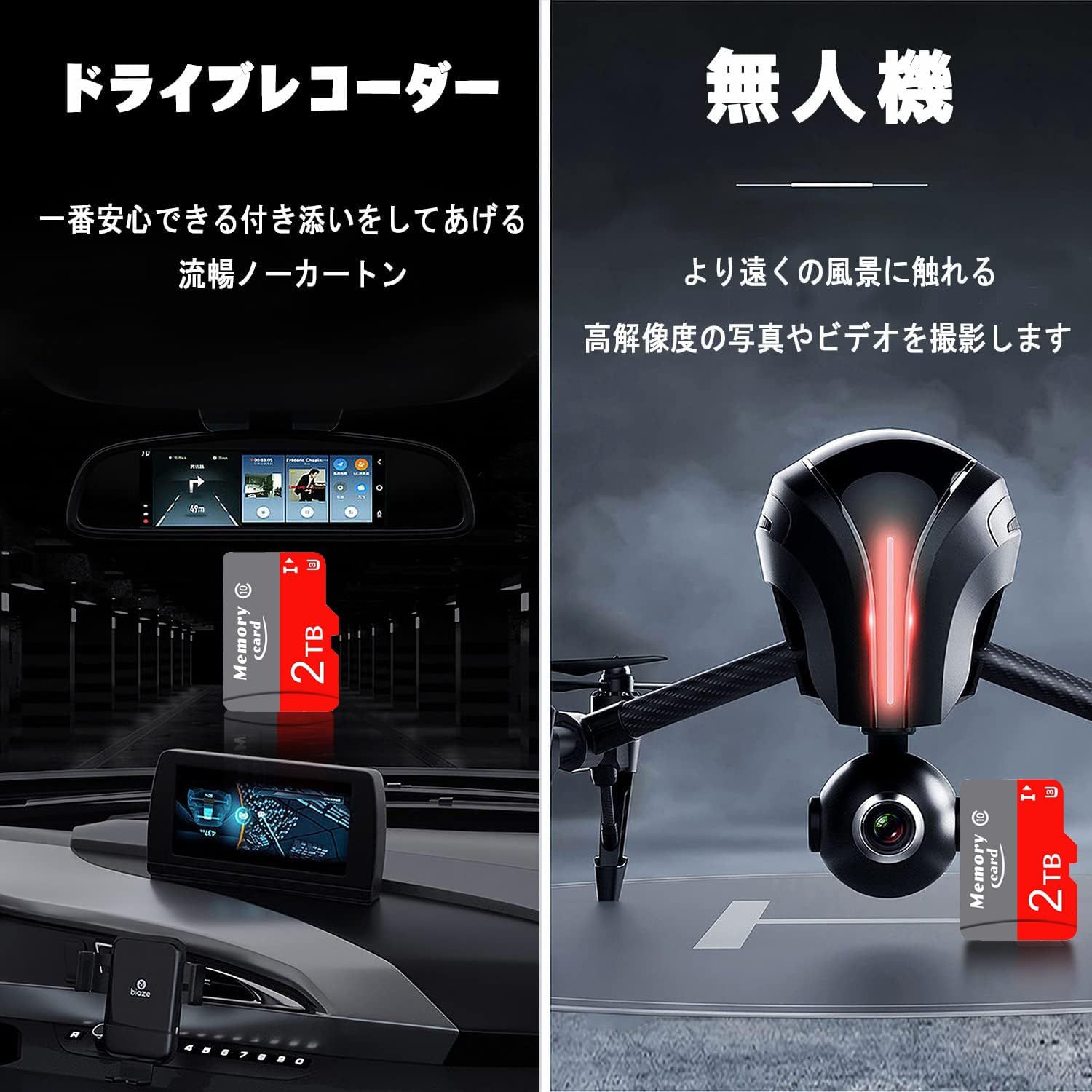 ドライブレコーダー アクションカメラ