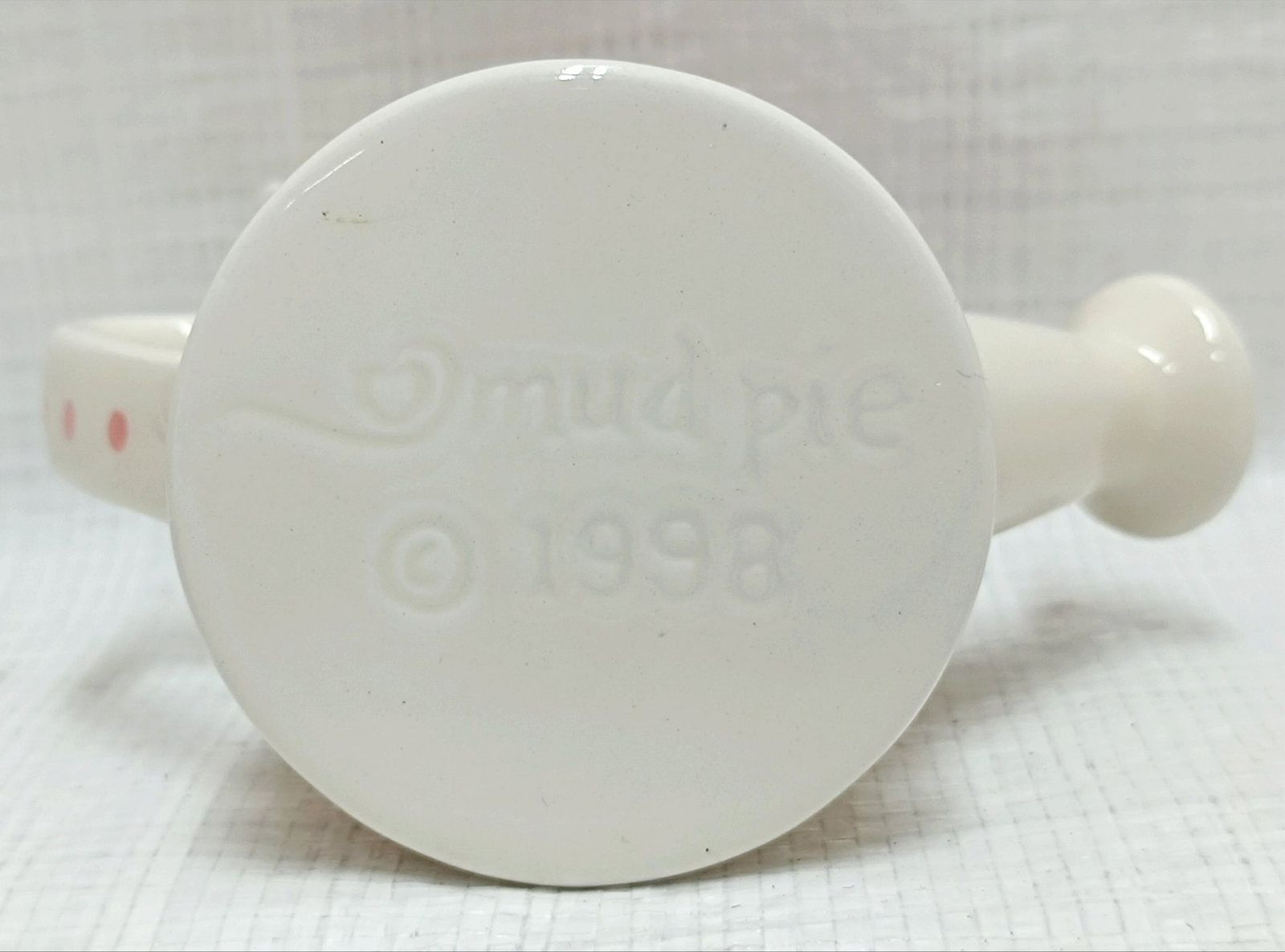 USA 1998 mudpie製　陶器製ジョウロ／ラビット小物入れ　置物　未使用品