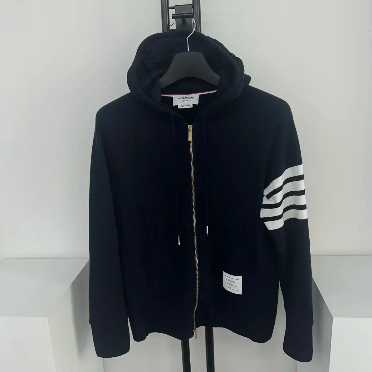 Thom Browne ネイビー ジップアップパーカー サイズ3