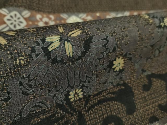 平和屋本店□極上 伝統工芸士 七代目 吉澤与市 訪問着 赤城紬 極み重ね  