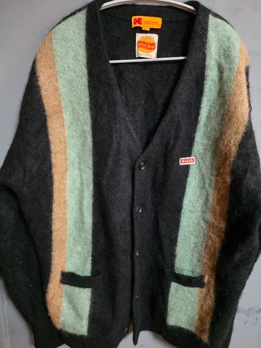 コダック ストライプ アルパカ パーカ