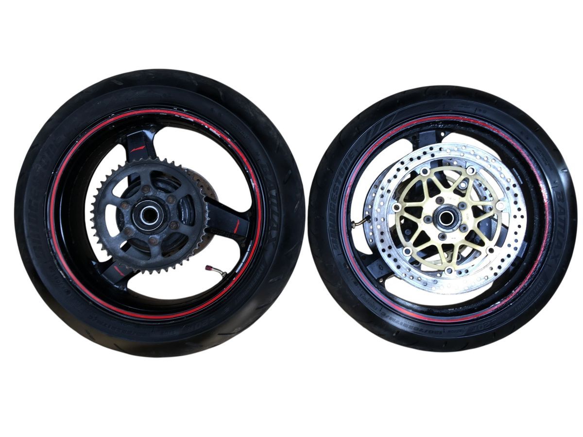 Kawasaki ZX-12R ZXT20A A型 前後 ホイール セット ディスク付 レストア 組み換え 流用 ＯＨベースにも 2748-Z4307