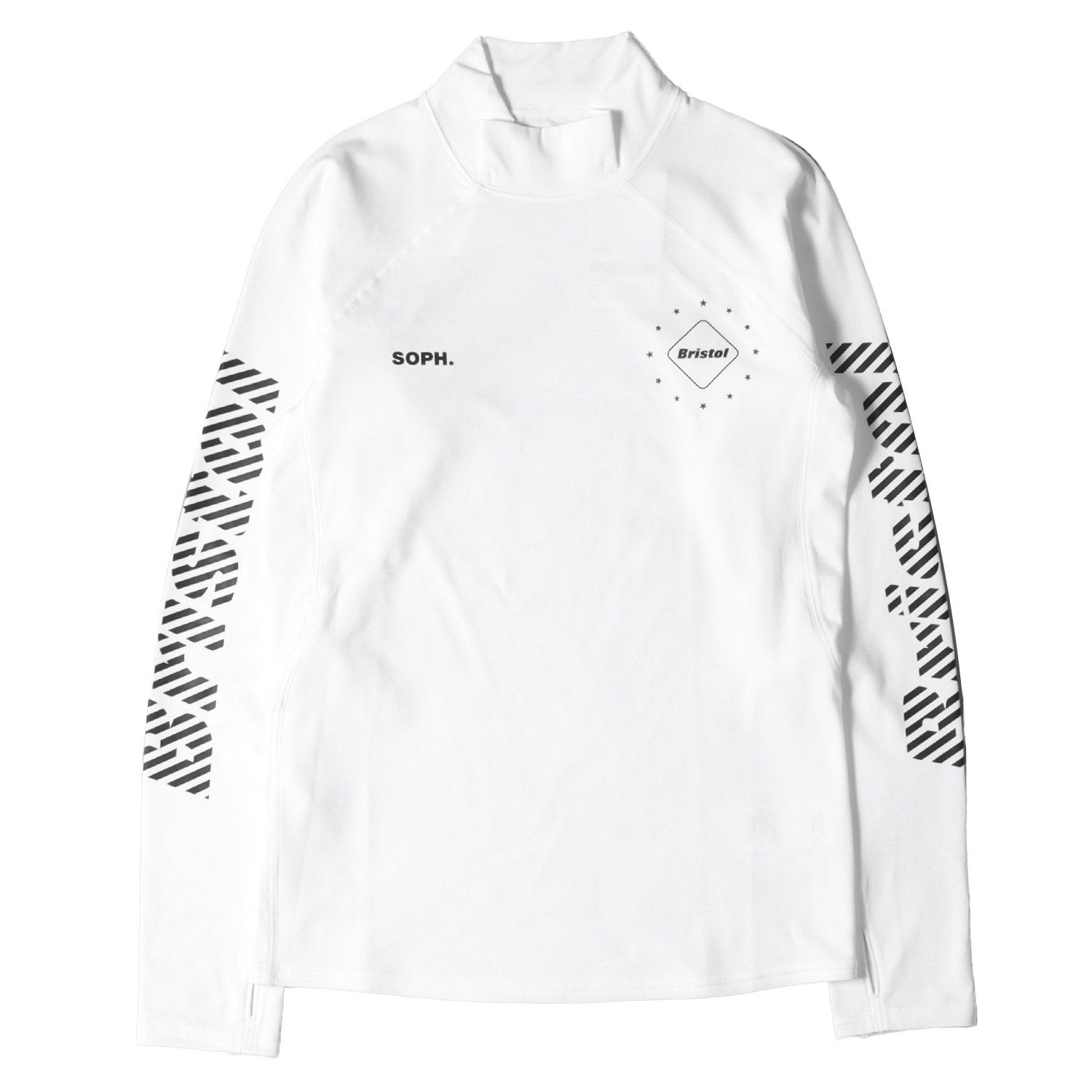 Bristol 長袖カットソー ホワイト Bristol ロングスリーブTシャツ ホワイト F.C.Real Bristol ロング