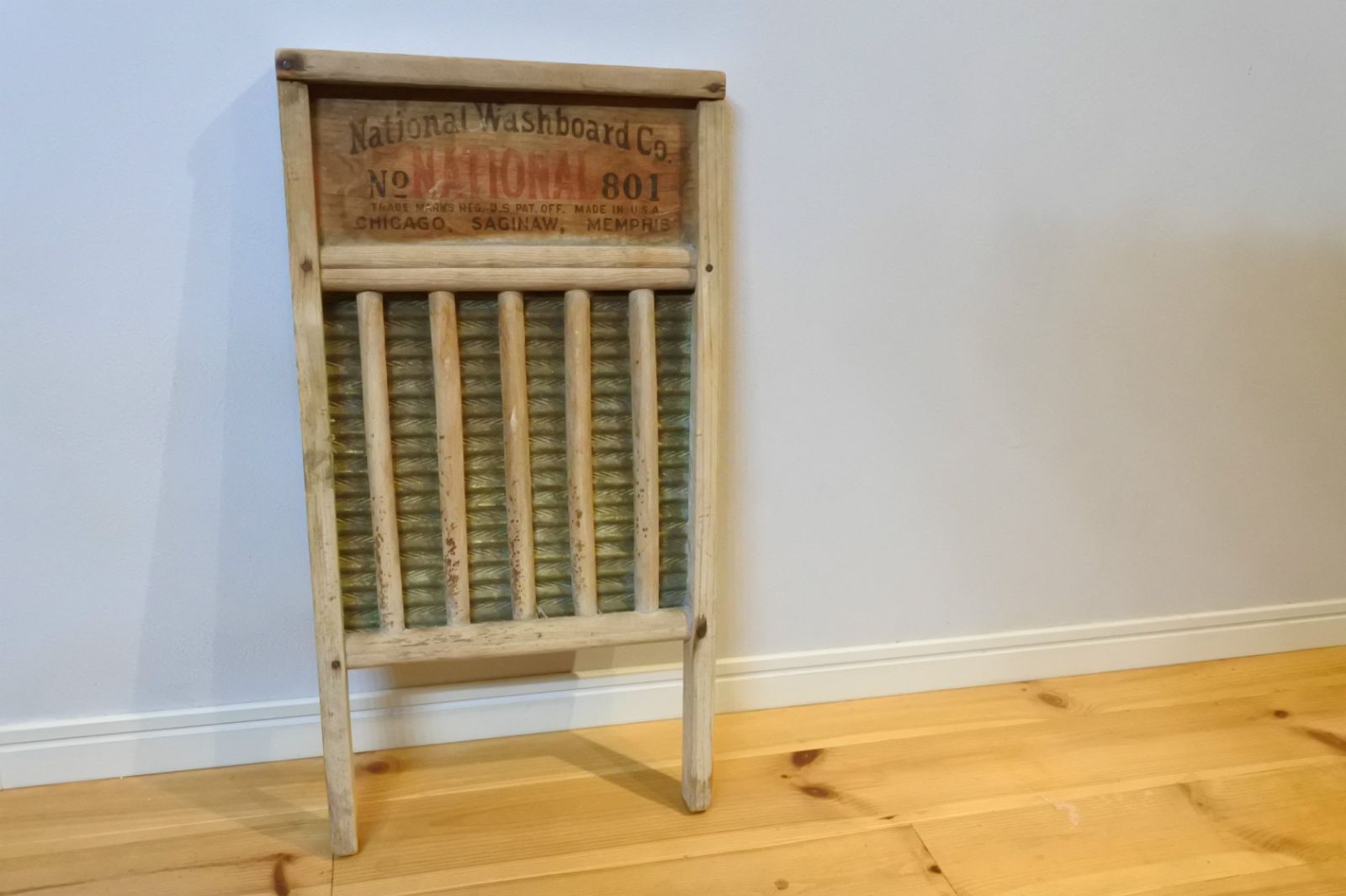 ビンテージ】アメリカ製National Washboard 社 No.801 洗濯板