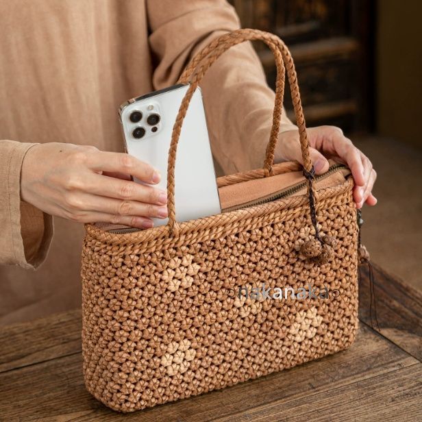 山葡萄 かごバッグ 付き 内布付き 山ぶどう やまぶどう 蔓 天然素材