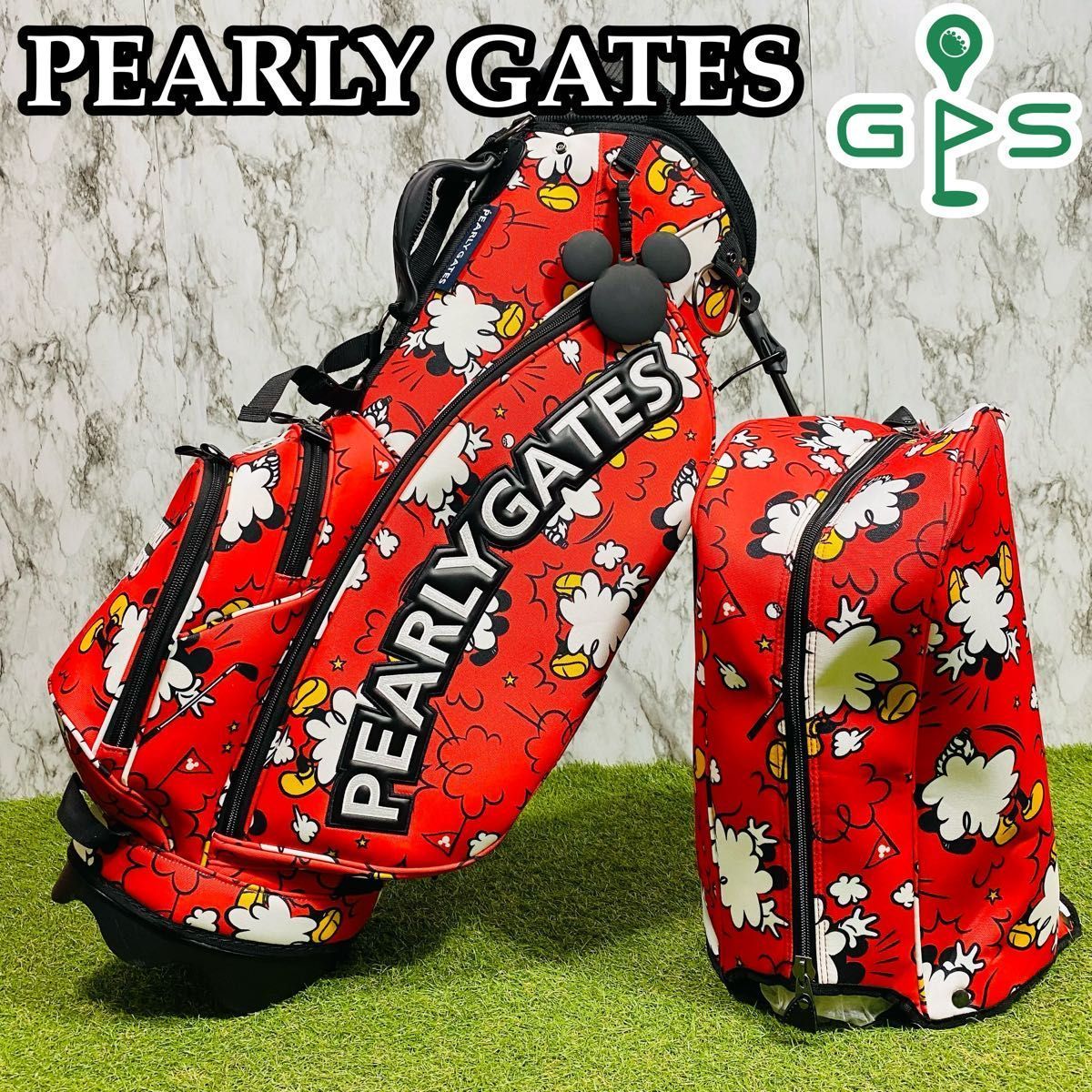 希少完売パーリーゲイツミッキーマウススタンドキャディバッグ