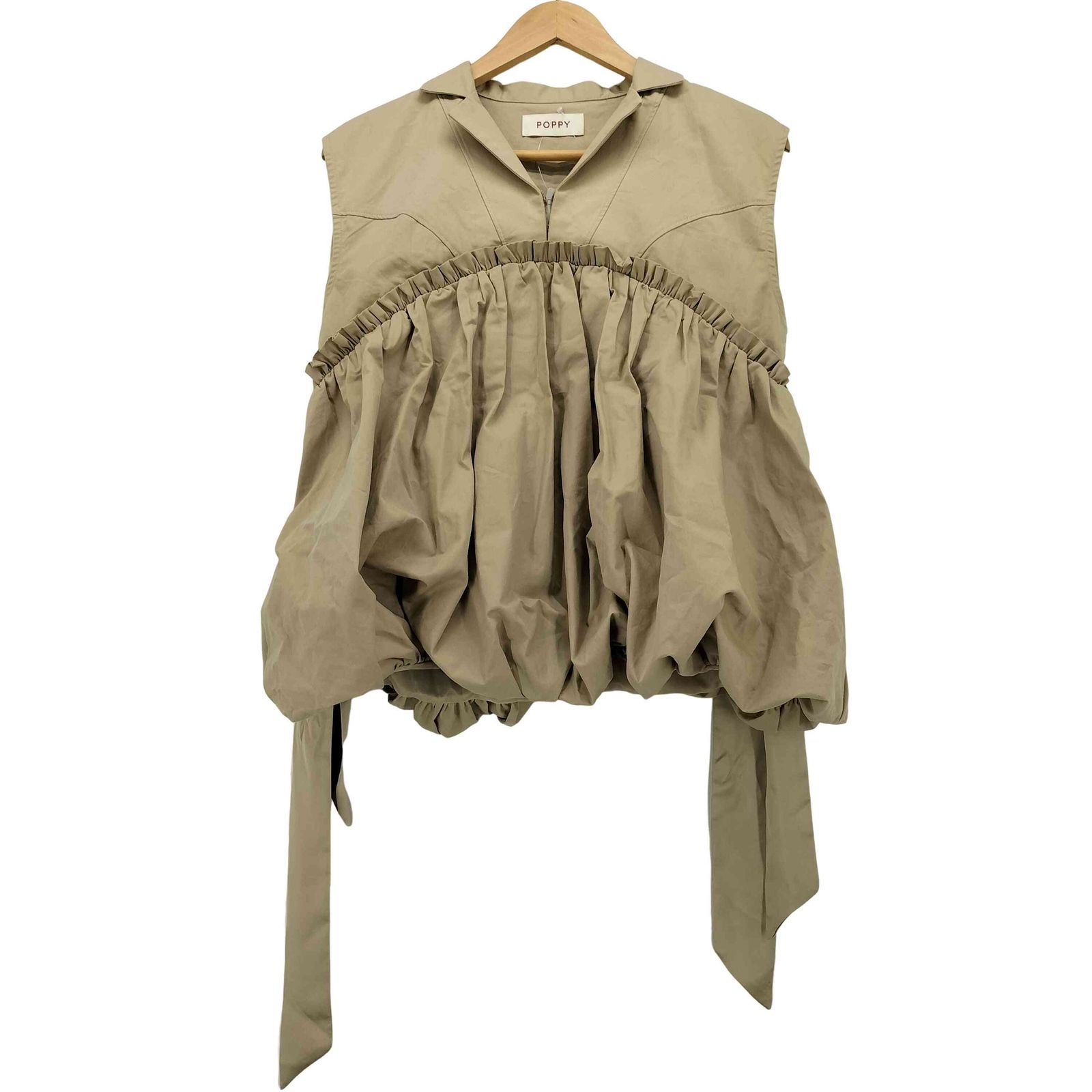 USED古着(ユーズドフルギ) {{POPPY}} BALLOON RIBBON VEST バルーンリボン 中古 古着 0812 USED古着(ユーズドフルギ) {{POPPY}} BALLOON RIBBON VEST