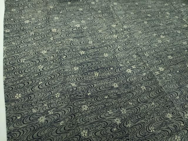 平和屋着物○藍造り国選定無形文化財 藍師・佐藤昭人 藍香房 小紋  