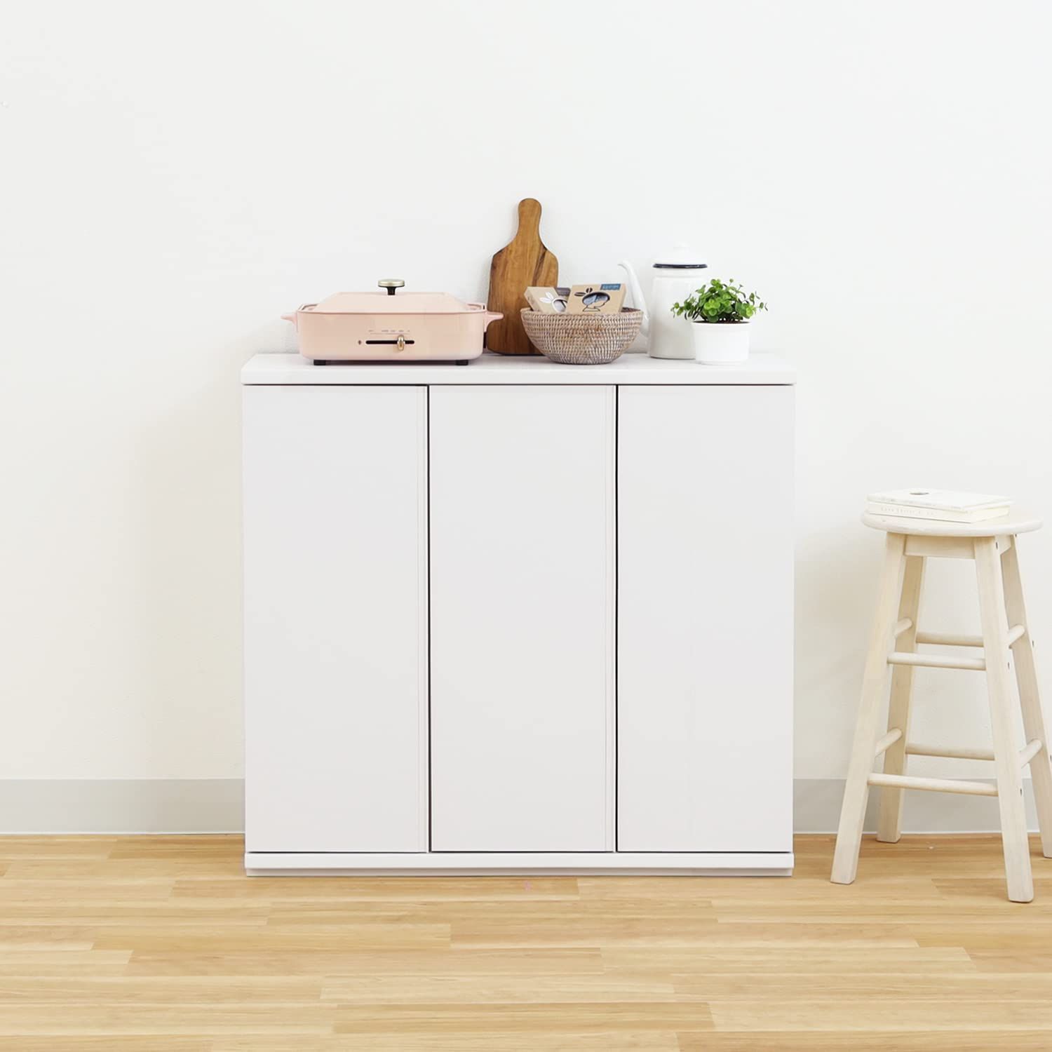 専門店へようこそ。 ピタシエ WH PTS-8590D 高さ84.9cm 奥行29.6 幅90 白 ホワイト シンプルなデザイン てキッチン ダイニングに合わせた幅にできるユニット収納 木製 キャビネット 扉タイプ ラック カウンター下収納 白井産業 ご注文期待致します!