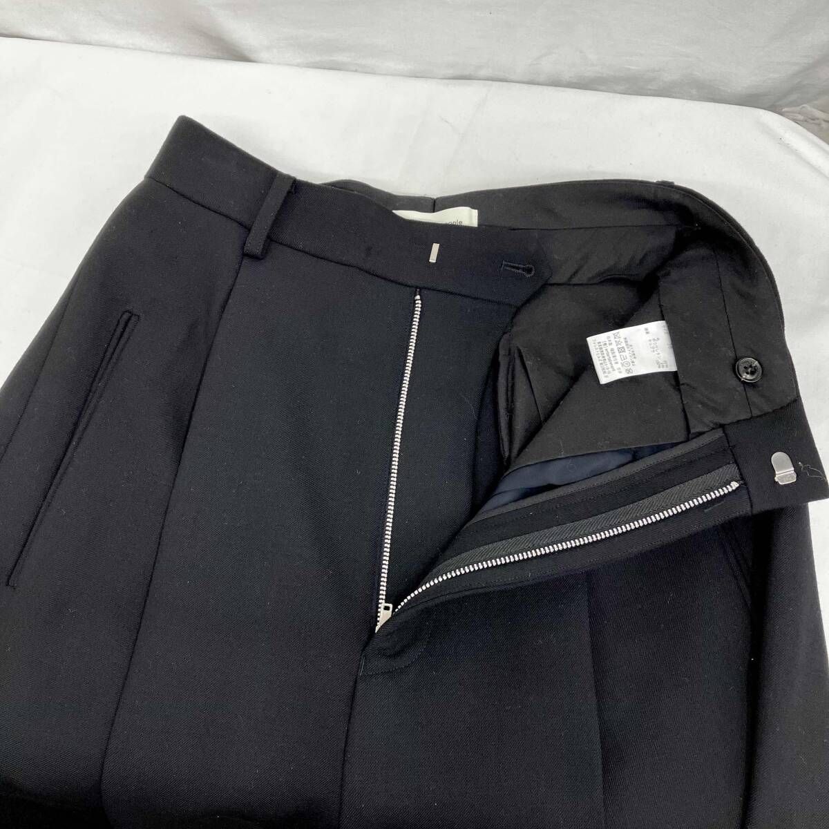 beautiful people ビューティフルピープル wooI stretch tapered long pants 1145105006 サイズＳ 21AW