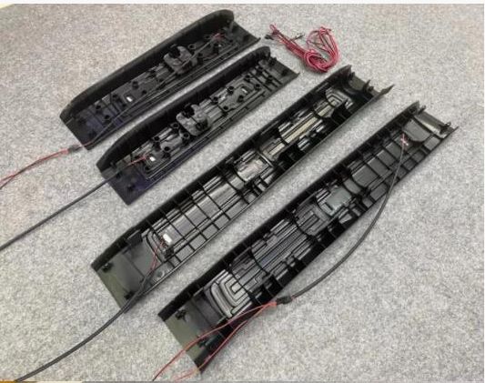 ステップカバー4点セット 高品質ステンレス製内装保護パーツ