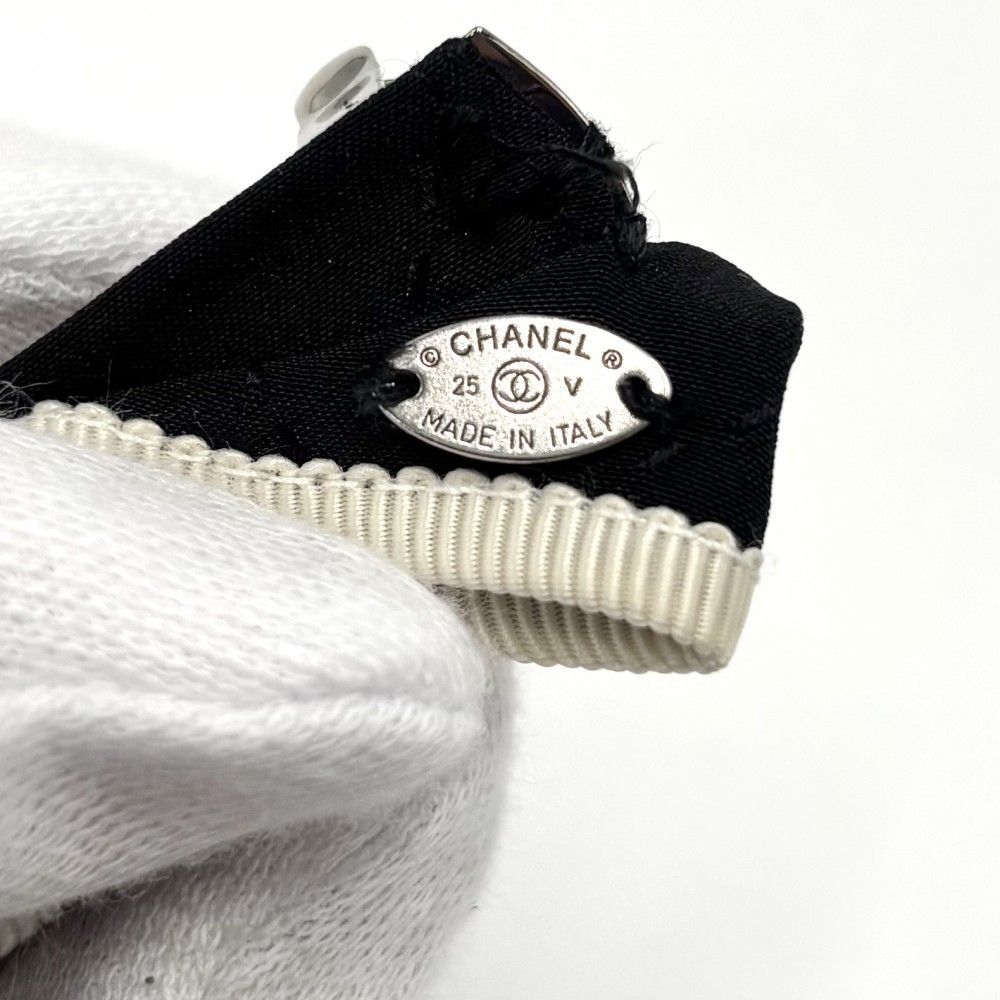 CHANEL シャネル ヘアアクセサリー リボン バレッタ 髪飾り ココマーク