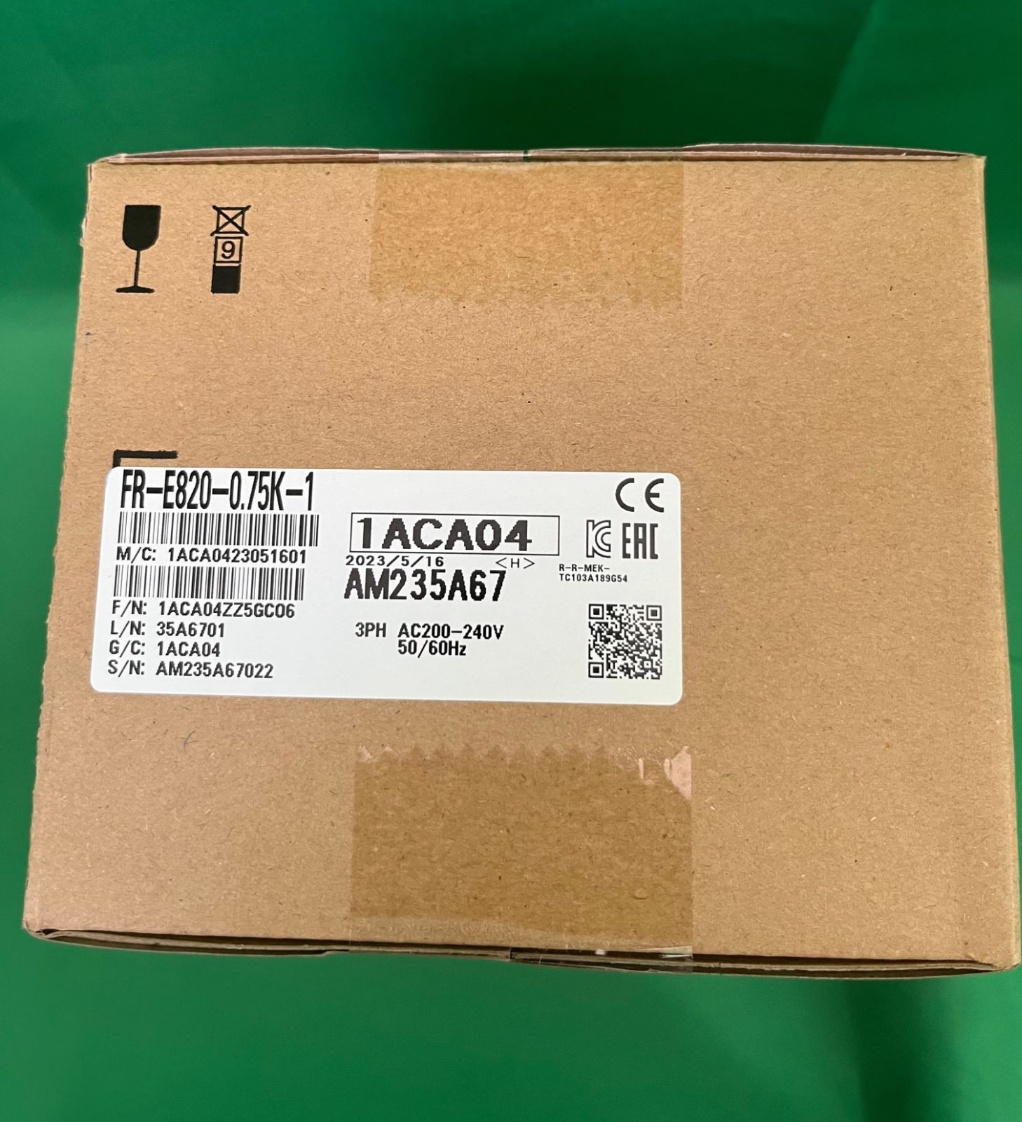 新品】三菱電機 インバーター FR-E820-0.75K-1 - TCM電材 - メルカリ