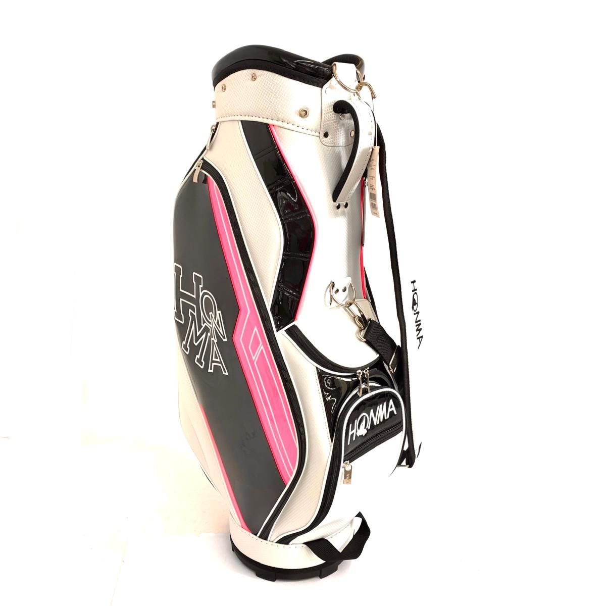 パーリーゲイツ キャディバッグ 9型 ネイビー ピンク ブラック ニコ