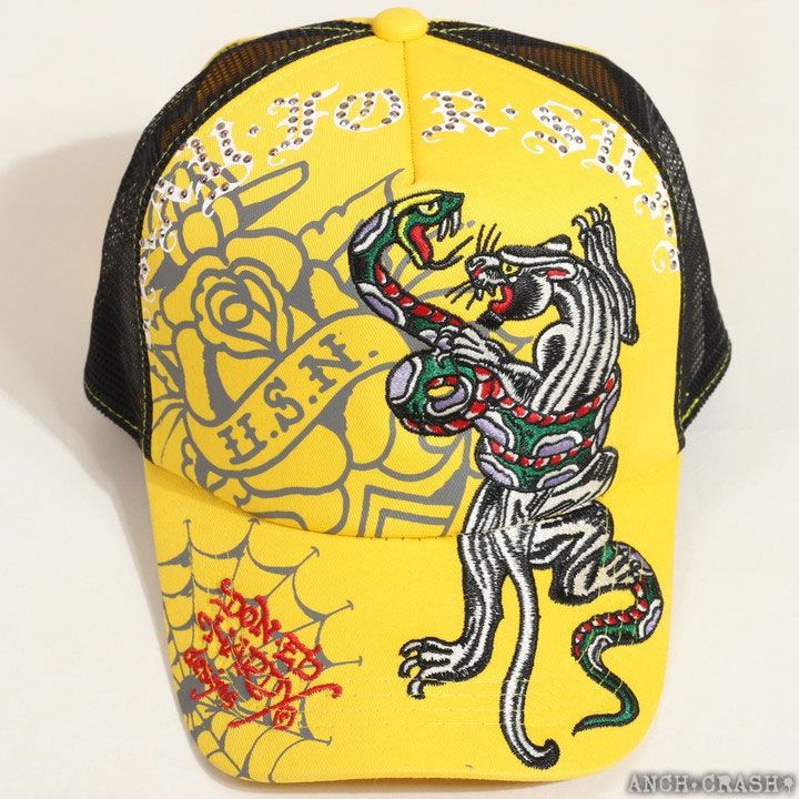 Ed Hardy エドハーディー ツイルメッシュCAP EDH-2416 刺繍 プリント