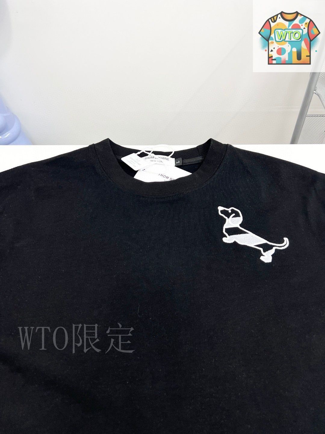 今日特価】THOM BROWNE TB 25SS 刺繍 LOGO ショートスリーブ-3