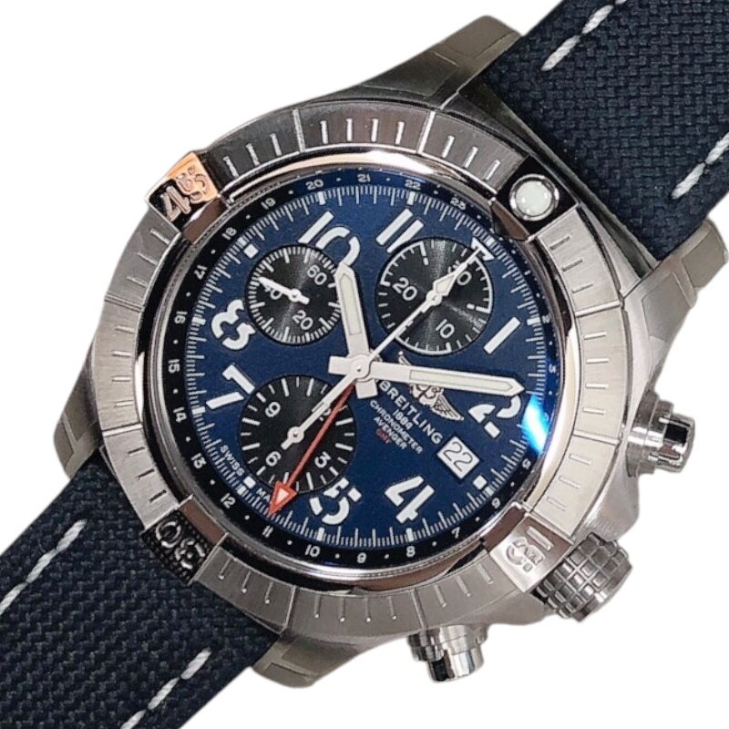 ブライトリング BREITLING アベンジャークロノグラフ　GMT45 A24315 ステンレススチール メンズ 腕時計