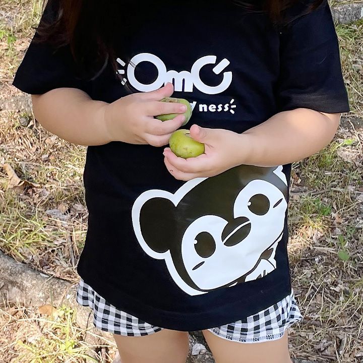 OMG Choco KIDS Tシャツ 半袖 ブラック