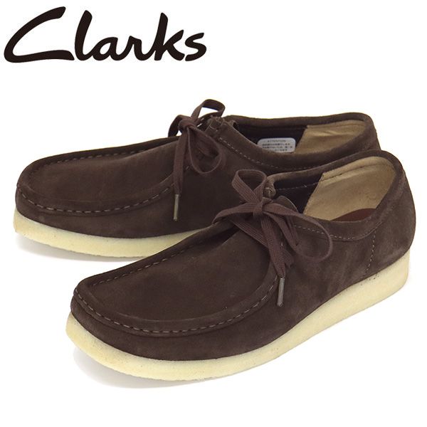 Clarks (クラークス) 26156606 Wallabee ワラビー メンズシューズ Dark Brown Suede CL053 clarks UK9.5-約27.5cm
