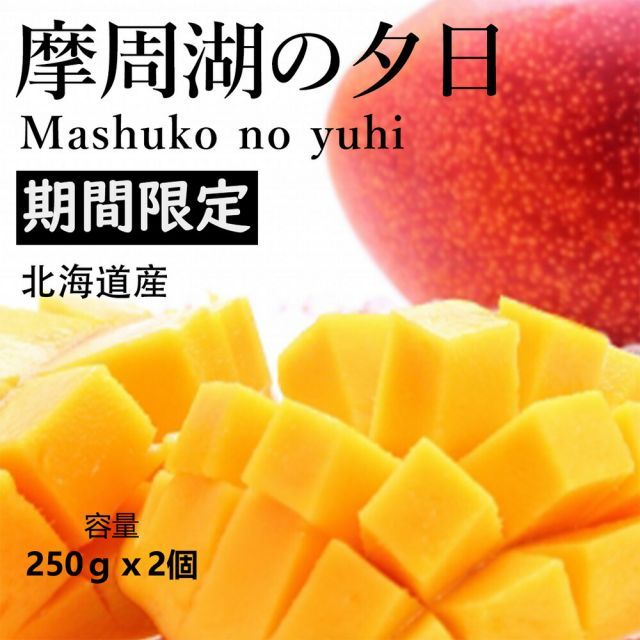 冬ギフト お歳暮 くだもの｜ 北海道産 完熟マンゴー 摩周湖の夕日 ブランド マンゴー 贈呈品ランク 約0.5kg 2玉 百貨店に陳列 厳選フルーツ 冬に出荷 北海道マンゴー 摩周湖の夕日 完熟 アップルマンゴー プレゼント 果物ギフト 品質管理