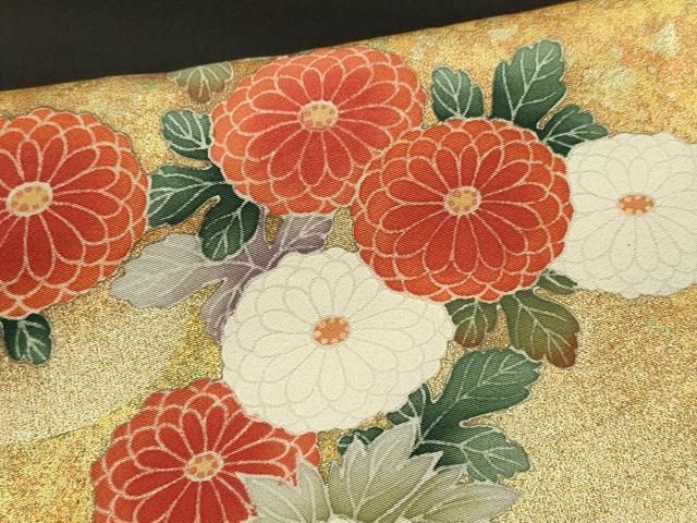 平和屋着物□豪華黒留袖 作家物 駒刺繍 吉祥花鳥文 暈し染め