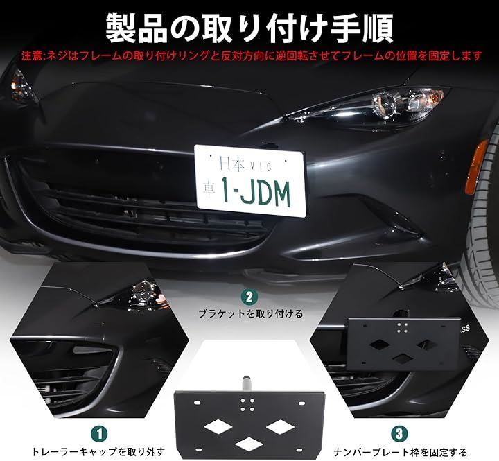 ナンバー枠 サイドマウントナンバープレート