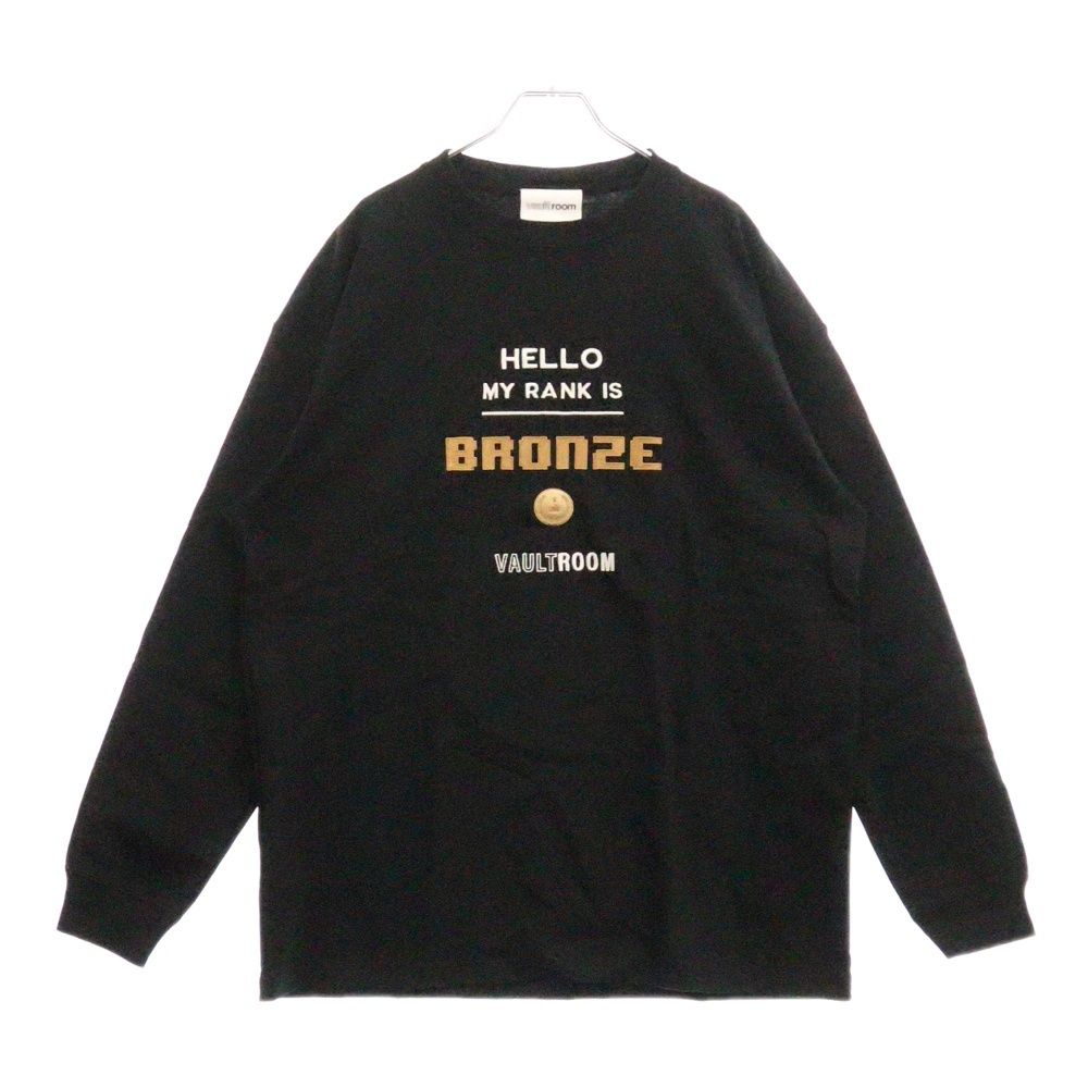 VAULTROOM (ボルトルーム) BRONZE L/S TEE フロント刺繍 長袖T