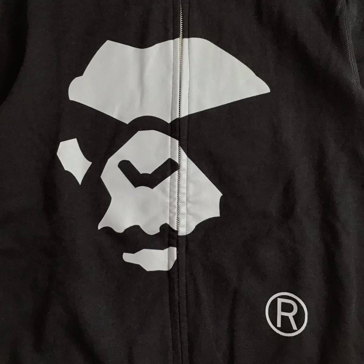A Bathing Ape フルジップパーカー MAD FACE ブラック M ☆新品☆ MAD FACE フルジップ パーカー ブラック Mサイズ a