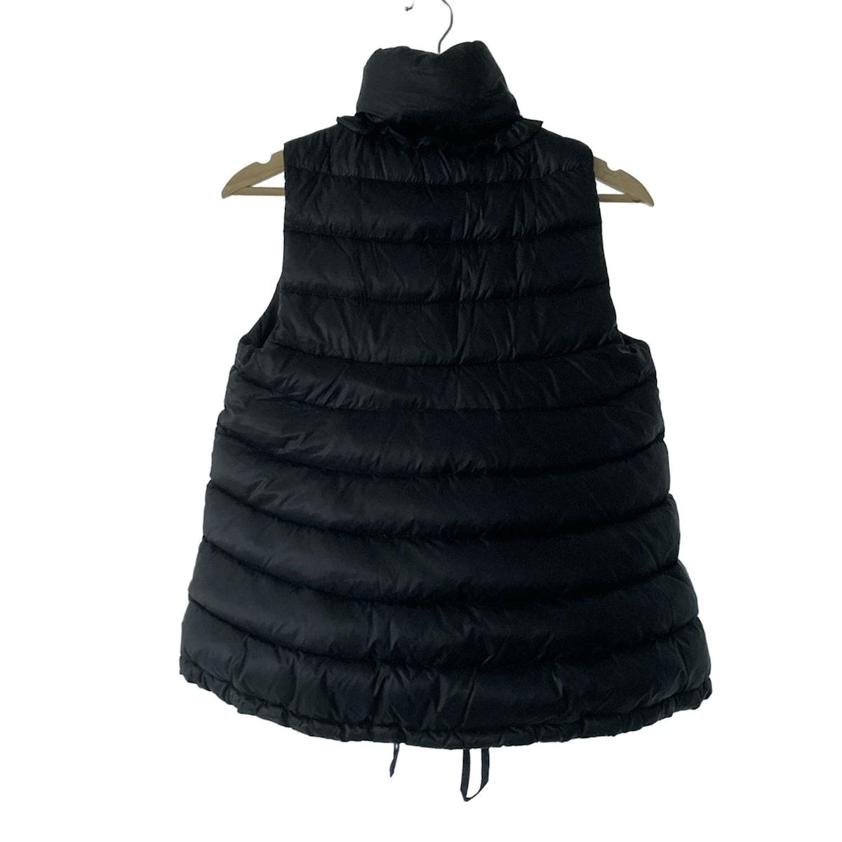 MADAME HIROKO マダムヒロコ ダウンベスト サイズS レディース - 黒 フリル 冬