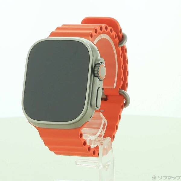 〔 品〕 Apple Watch Ultra 2 GPS Cellular 49mm チタニウムケース オレンジオーシャンバンド 269