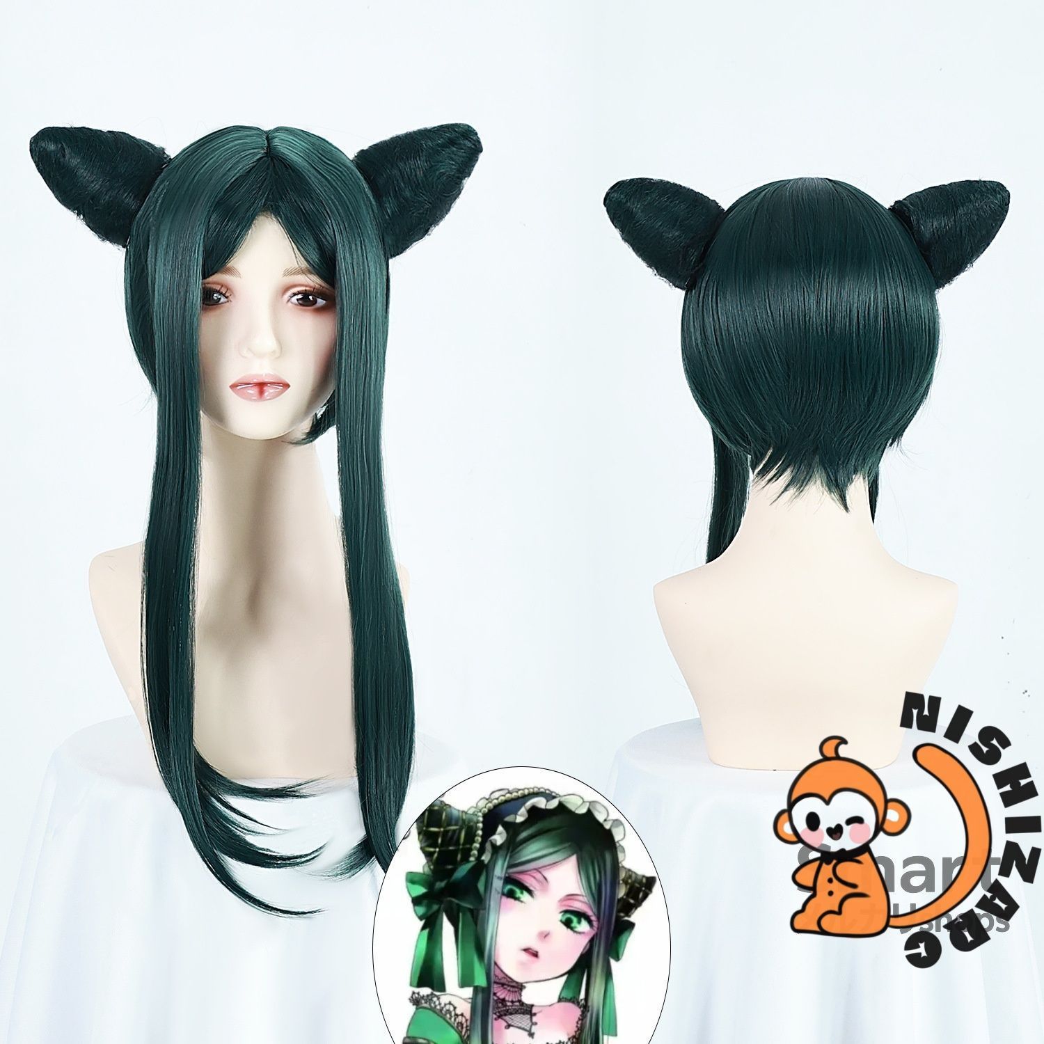 緑魔女風 ドレス