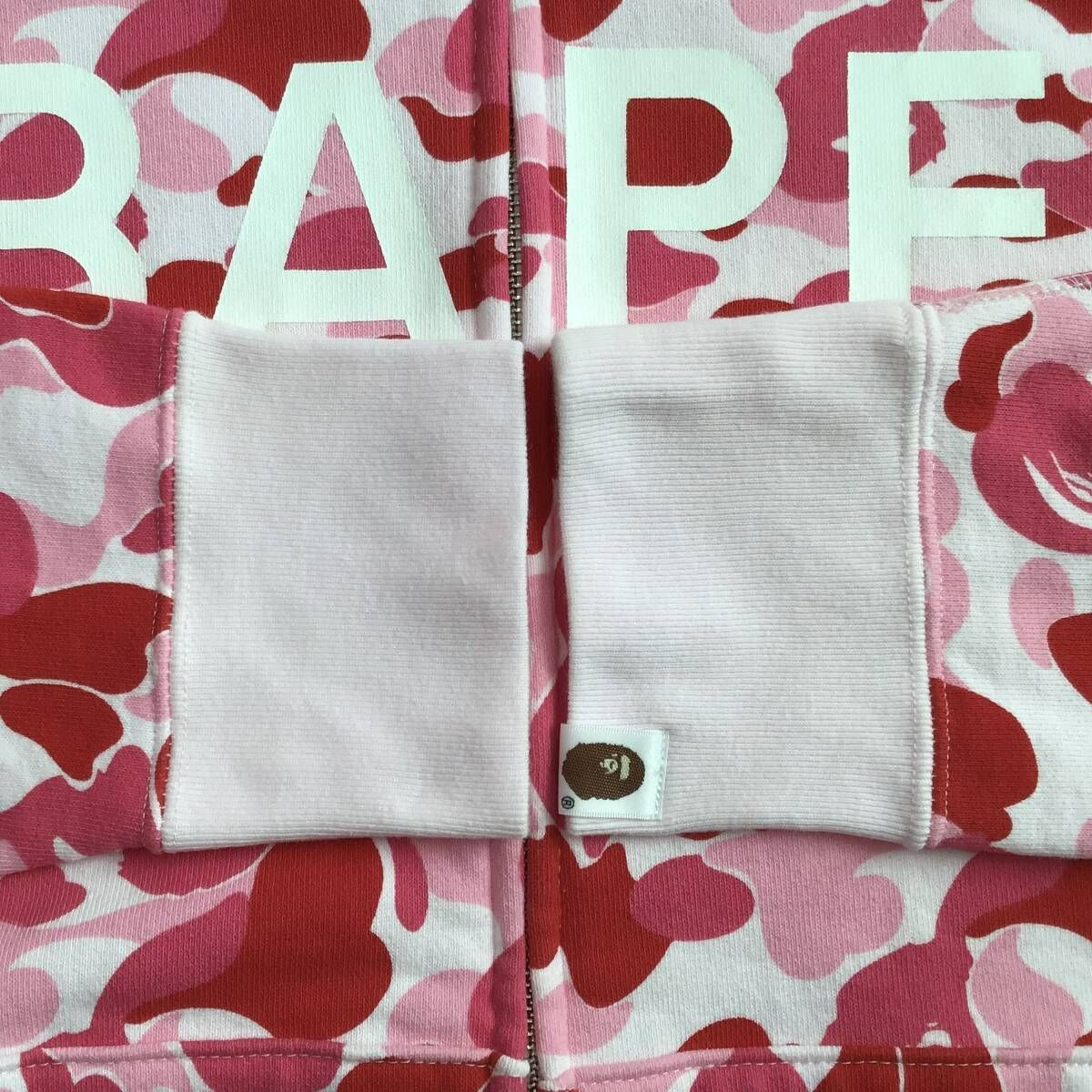 BAPE LOGO ABC camo pink フルジップ パーカー Mサイズ a bathing ape  