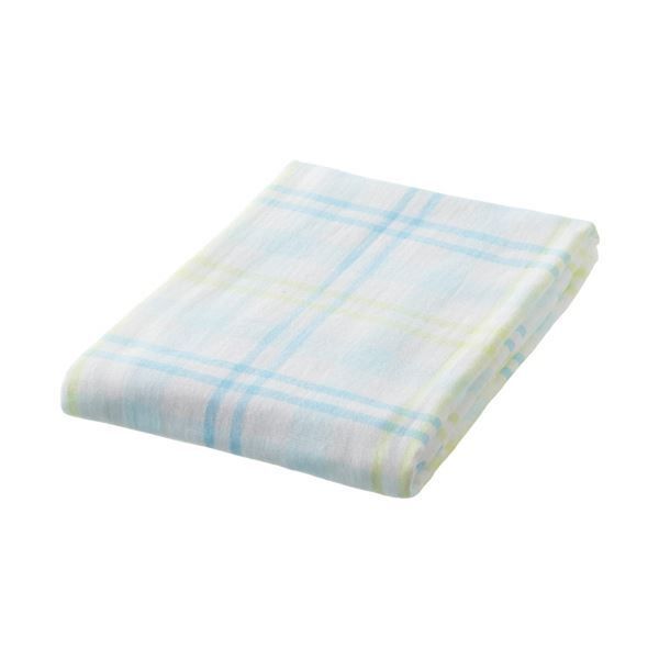 まとめ 林 ソーダチェック バスタオル ブルーBC449151 1枚 ×10セット