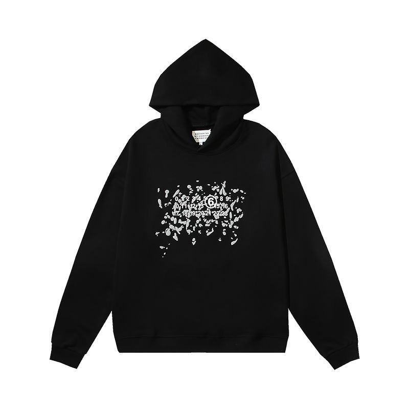 Maison margiela メゾンマルジェラMARGIELA mm6ナンバーロゴフォームプリントフード パーカー - メルカリ