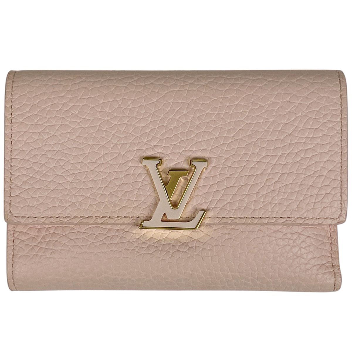 ルイ ヴィトン Louis Vuitton ポルトフォイユ カプシーヌ コンパクト 三つ折り財布 トリヨン ジャスミンピンク M82361 レディース