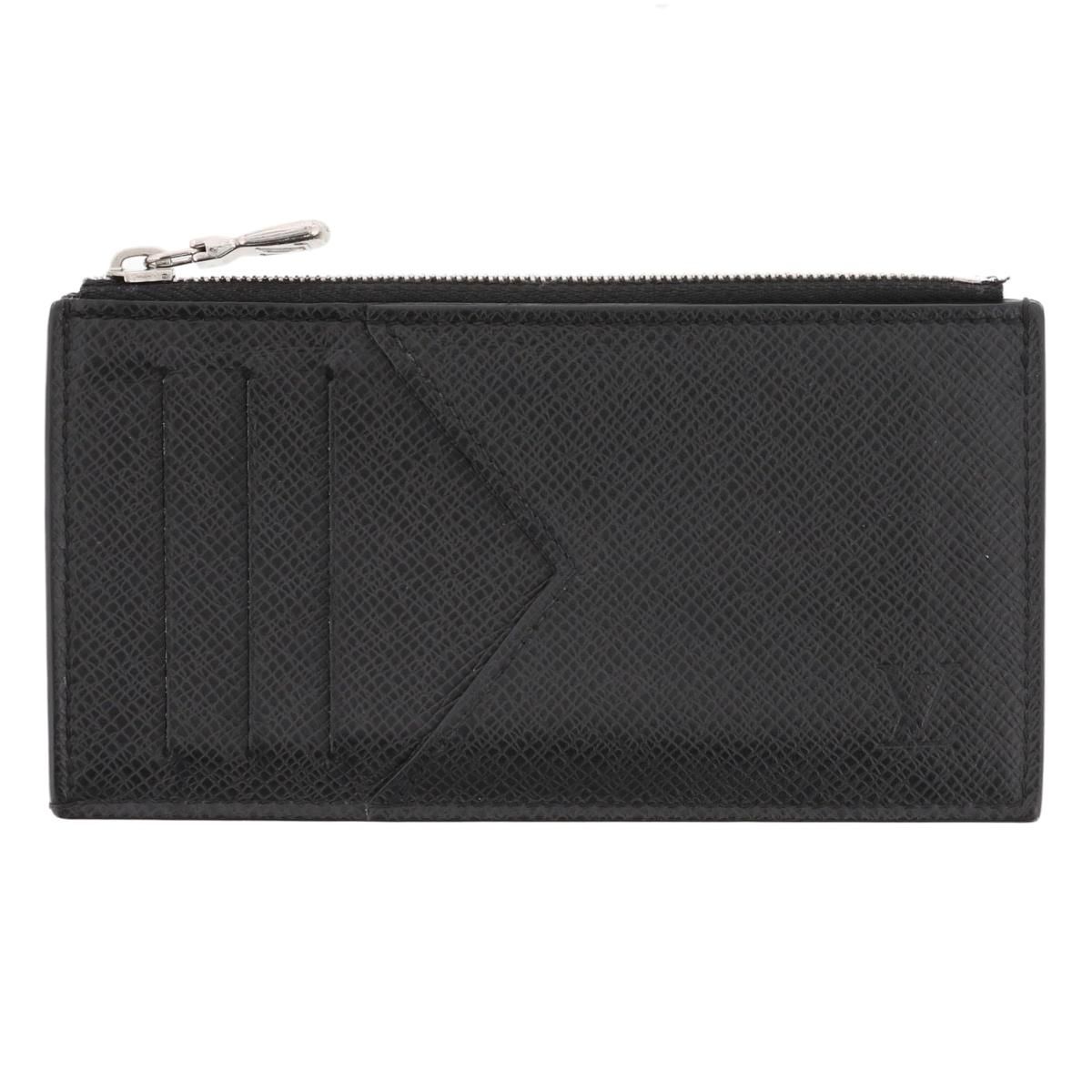 LOUIS VUITTON ルイヴィトン コインカード ホルダー 小物 名刺入れ|ｶｰﾄﾞｹｰｽ Taiga Black M62914 used AB