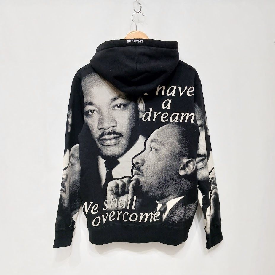 Supreme SUPREME シュプリーム MLK Hooded Sweatshirt パーカー スウェット キング牧師 I HAVE A  DREAM サイズS ブラック - メルカリ