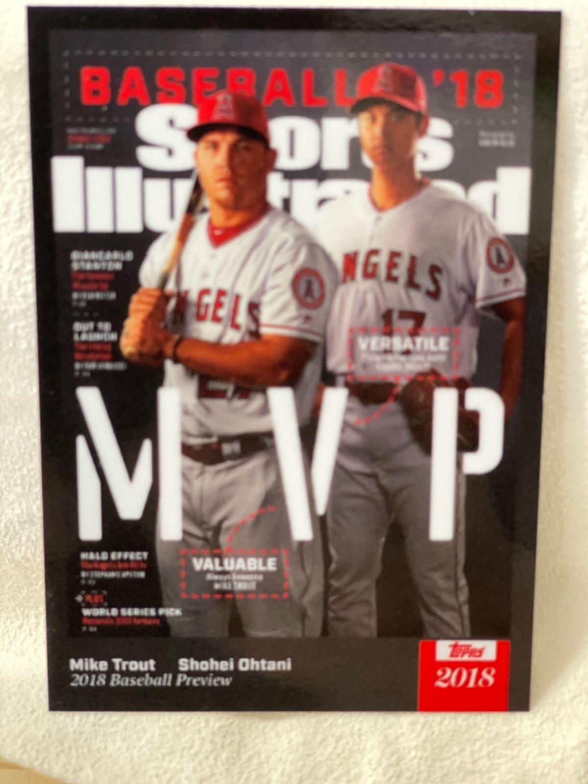 大谷翔平 スポーツイラストレイテッド誌 MLB2018年開幕特集号表紙のカード 大谷翔平 スポーツイラストレイテッド誌 MLB2018年開幕特集号表紙の