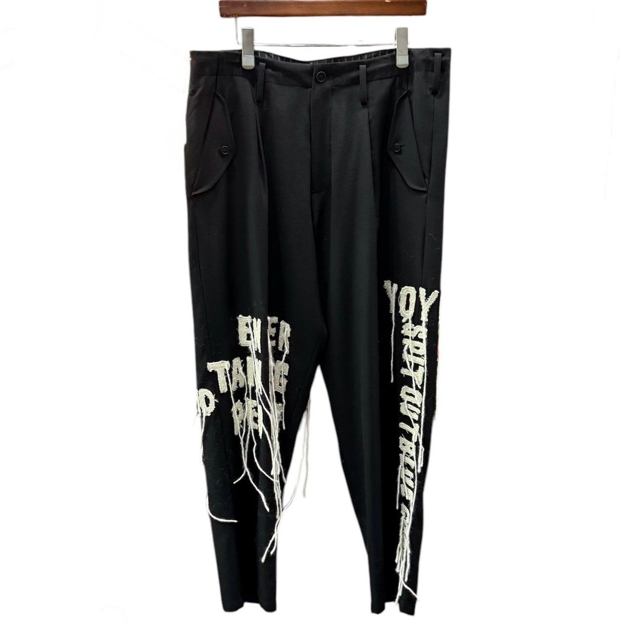 ヨウジヤマモトプールオム 24 AW ウールギャバジンパンツ Yohji ヨウジヤマモトプールオム 24 AW ウールギャバジンパンツ Yohji