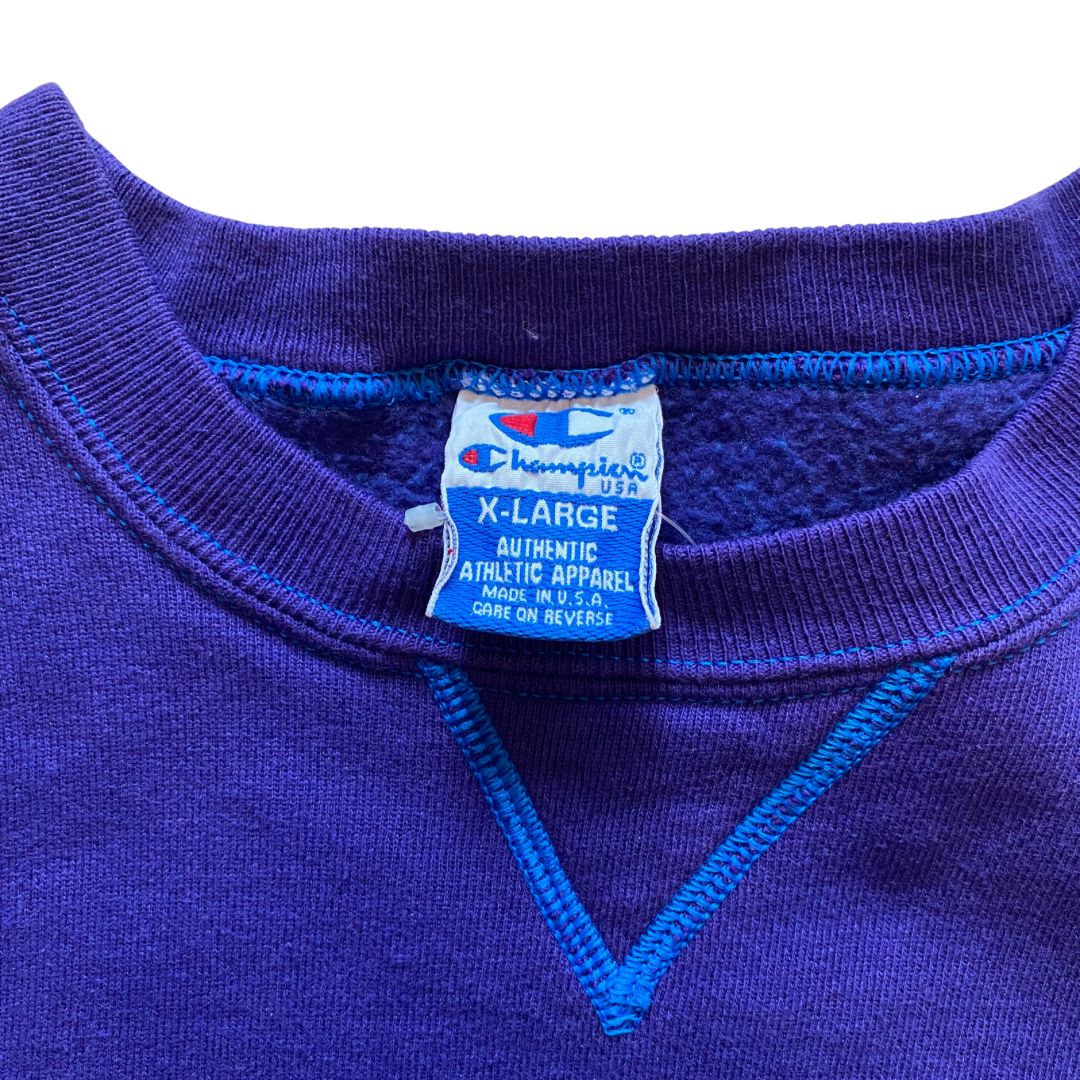 champion チャンピオン 90s USA製 スウェットパープル L - 古着屋