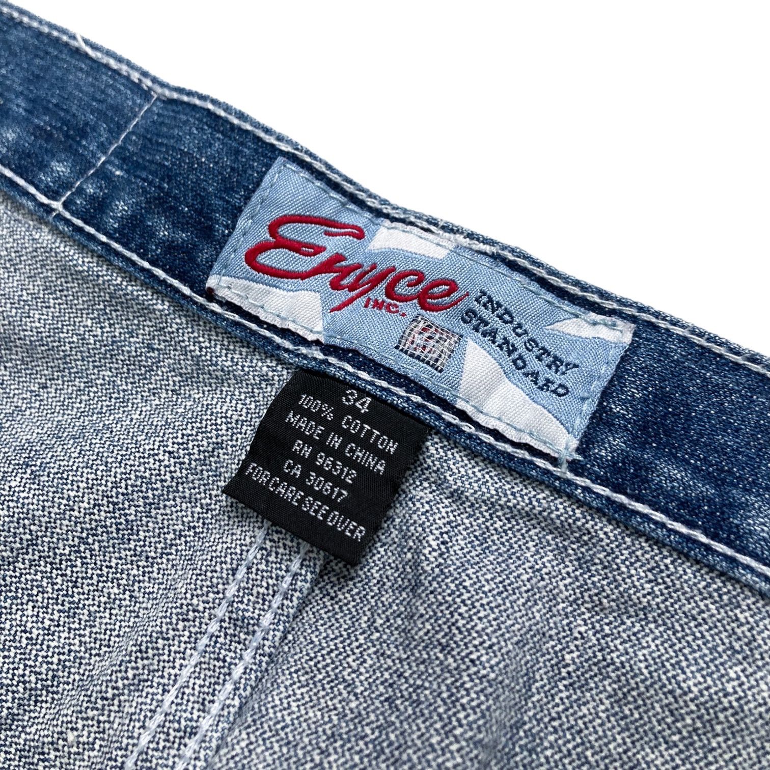 90s Enyce pached design denim pants