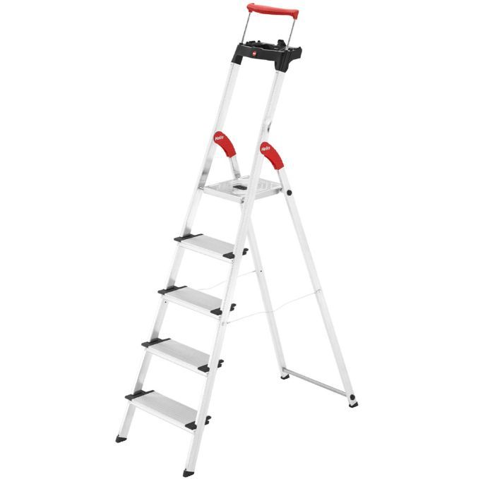 ハイロ L95 5段 スチール アルミ製 収納 脚立 安全 シンプル 簡単 便利 工具 高さ 頑丈 コンパクト 公式 Hailo Aluminum Storage Stepladder Safe Simple Official