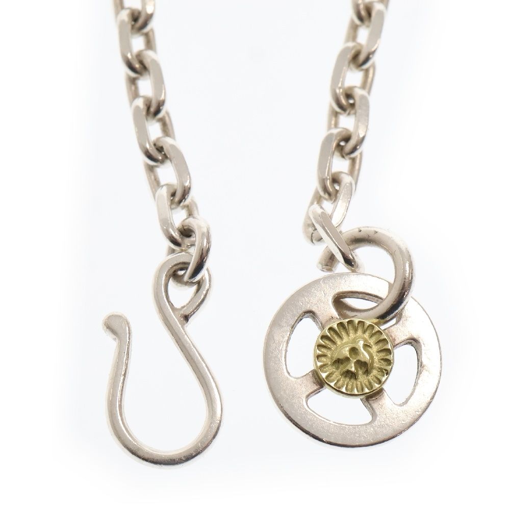 ウィングロック　CH-MSK+チェーン　50㎝ WING ROCK ウィングロック 18K CH-MSK+チェーン 50cm 金メタル