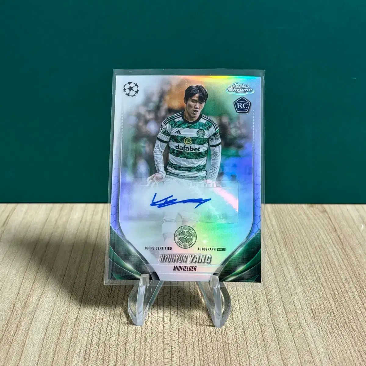 TOPPS トップス クロム セルティックFC 梁 鉉俊（ヤン・ヒョンジュン） ルーキー オート