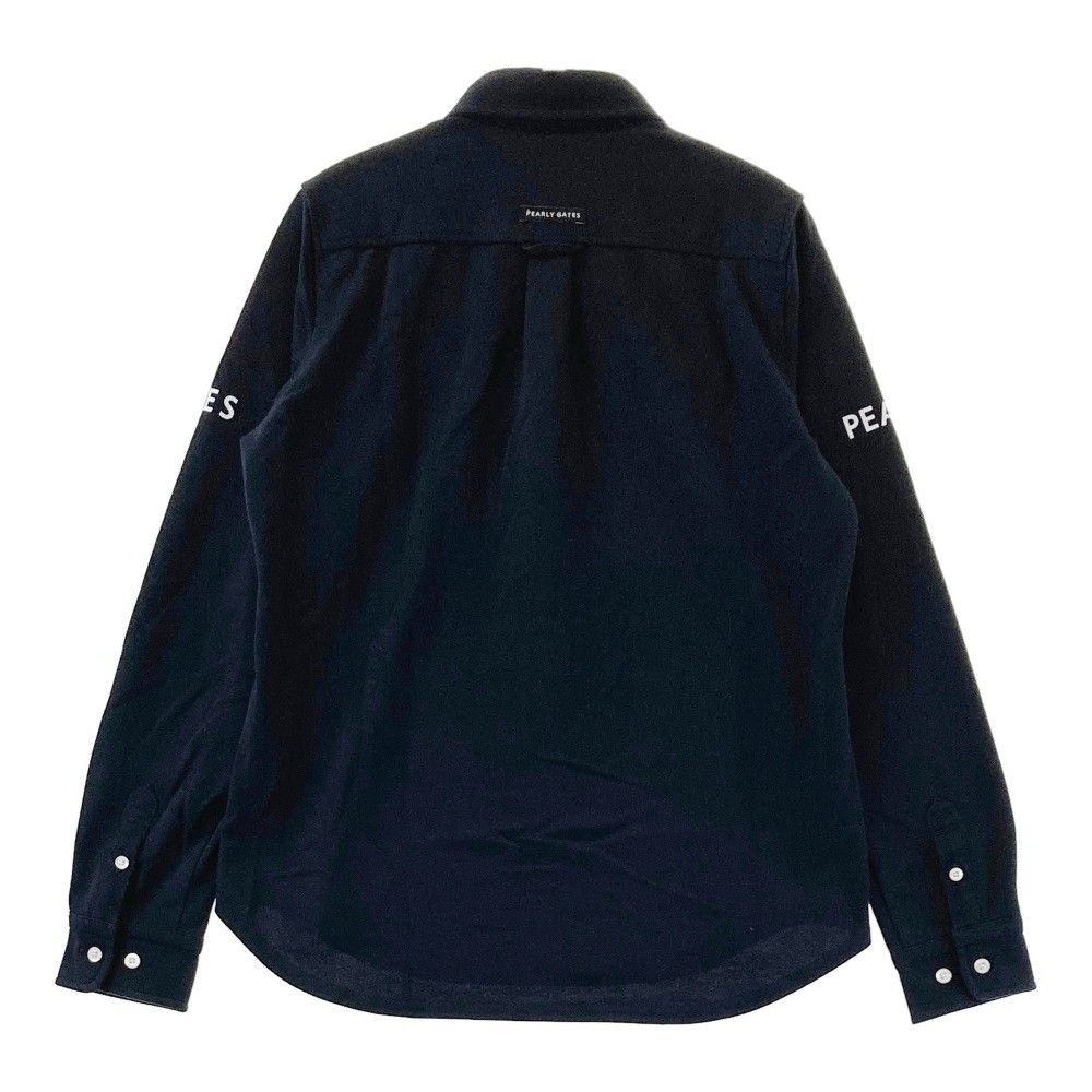 PEARLY GATES ゴルフ ポロシャツ ネイビー　サイズM PEARLY GATES ネイビー 長袖ポロシャツ サイズ 6 PEARLY GATES