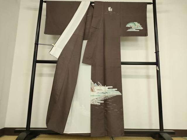 YK2様　美品　正絹単衣　創作紬地訪問着単品 正絹紬 燕絣の単衣 | きじばとや
